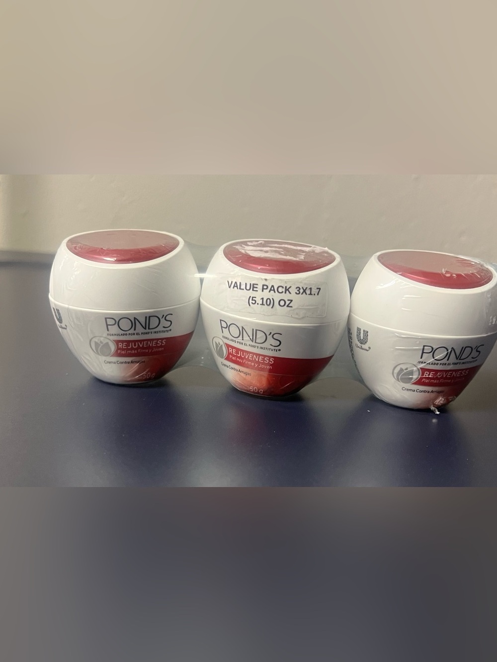 Pond’s Value Pack. 3x 1.7 oz. Pond's Rejuveness Facial Cream.